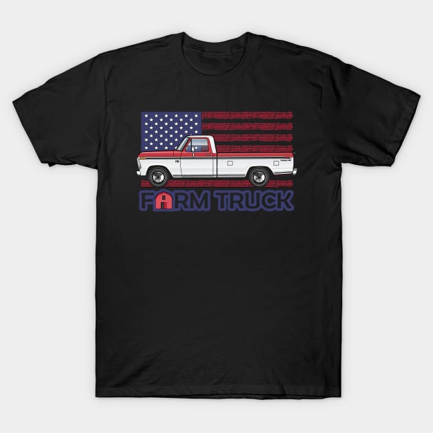 USA Farm Truck T-Shirt by JRCustoms44